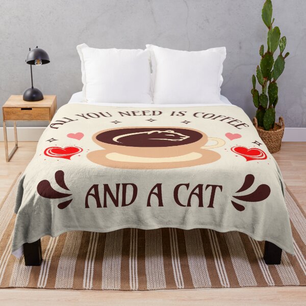 Item preview, All You Need is Coffee and a Cat Funny Cat designed and sold by Sachie's Studio.