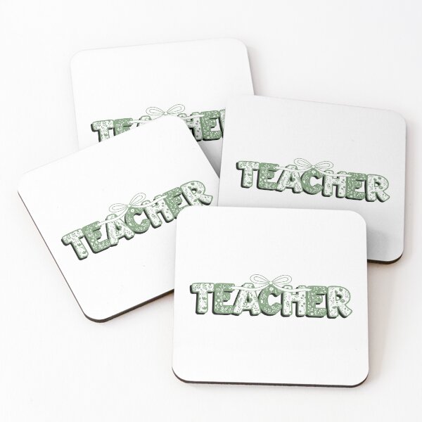 Item preview, Teacher Coquette Floral Green designed and sold by jillianromero.