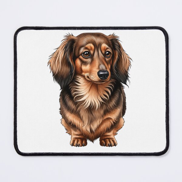 Item preview, Dachshund Charm – Sumi-e Ukiyo-e Water Splash Ink Art designed and sold by blacksealstudio.