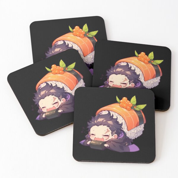 Item preview, Gundham Tanaka Danganronpa Chibi Sushi Kawaii Anime Character Cute Roll Design designed and sold by CarlosBender.