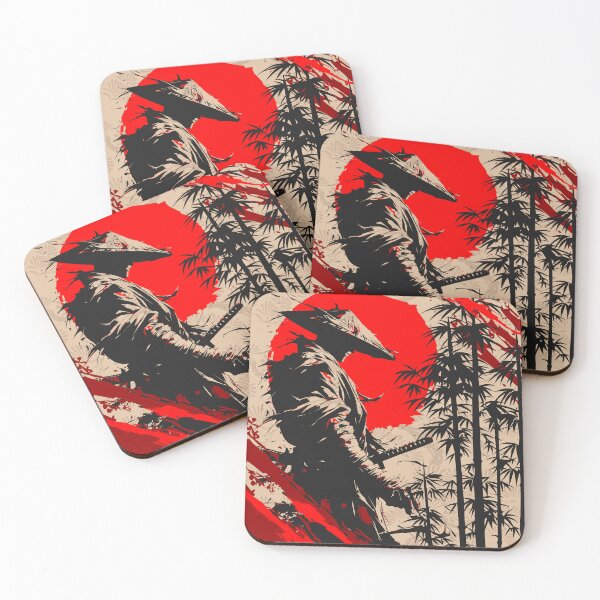 Item preview, Blood Moon Ronin - Samurai Warrior Silhouette  designed and sold by Emporium.