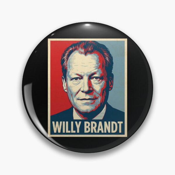 Item preview, Willy Brandt Hope Style Retro Poster Art designed and sold by DamianRoy88.