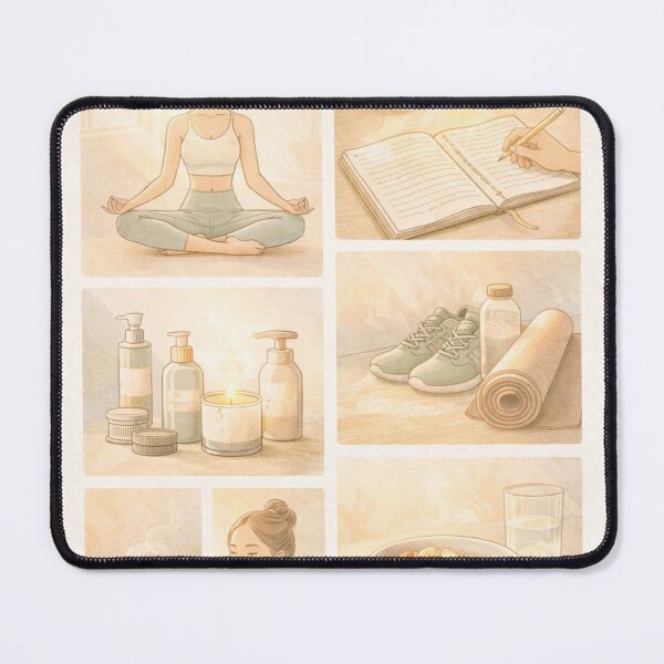 Item preview, That Girl Aesthetic Morning Routine Planner Print & Wall Art designed and sold by goodcrystals.
