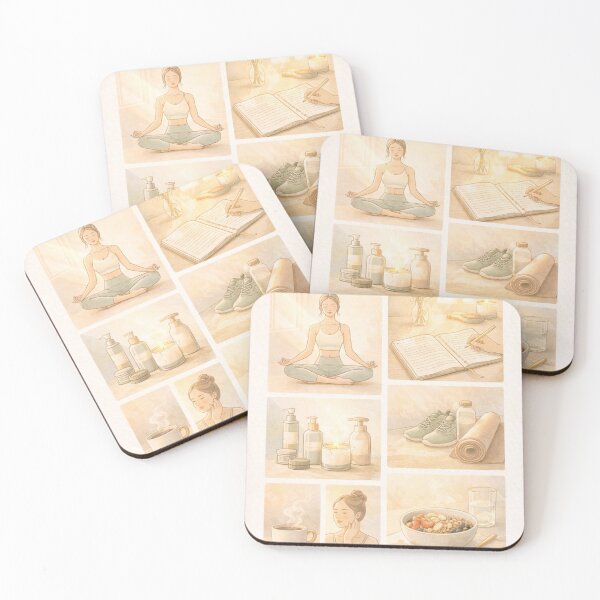 Item preview, That Girl Aesthetic Morning Routine Planner Print & Wall Art designed and sold by goodcrystals.