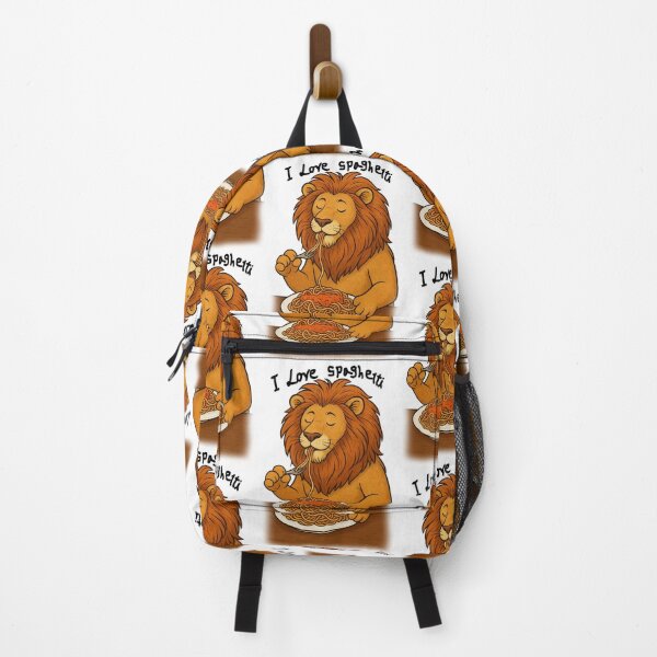 Item preview, lion that loves to eat spaghetti designed and sold by porjuleshop.