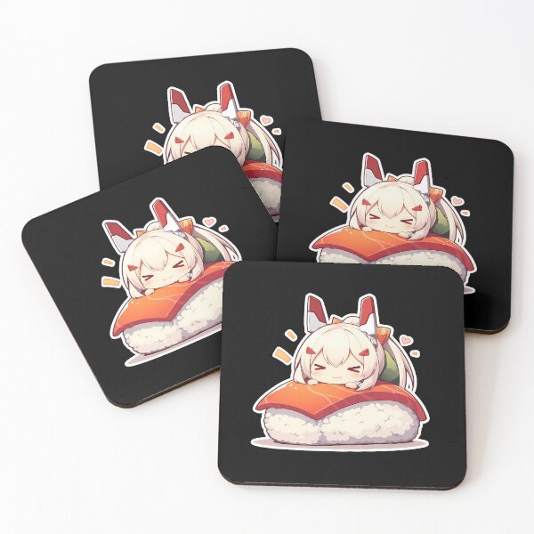 Item preview, Ayanami Azur Lane Chibi Sushi Kawaii Anime Girl Cute Fox Roll designed and sold by CarlosBender.