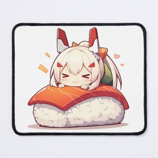Item preview, Ayanami Azur Lane Chibi Sushi Kawaii Anime Girl Cute Fox Roll designed and sold by CarlosBender.