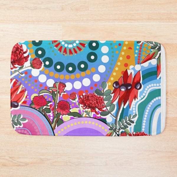 Item preview, Aboriginal Urban  Sturt’s Desert Pea And Waratah designed and sold by AboriginalartVI.