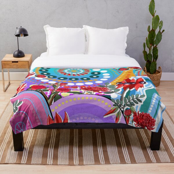 Item preview, Aboriginal Urban  Sturt’s Desert Pea And Waratah designed and sold by AboriginalartVI.