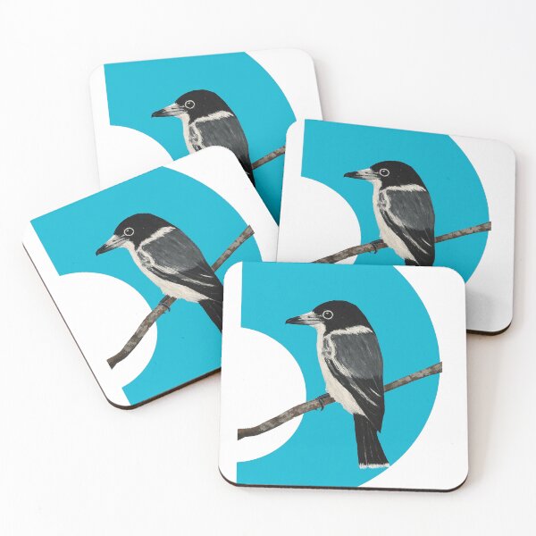 Item preview, Australian Native Bird Art - Grey Butcherbird in Stillness  designed and sold by WildPaletteMM.