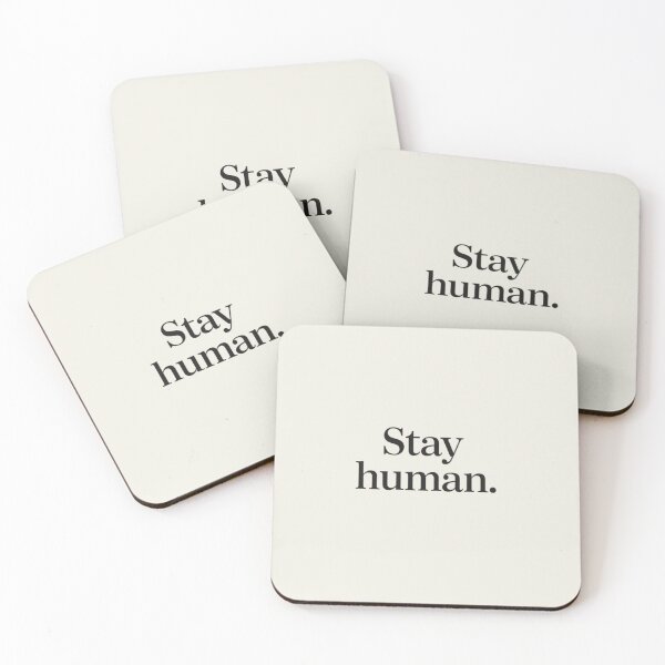 Item preview, Stay Human – Minimal Genderless Typography Design designed and sold by Irene Catchmind.