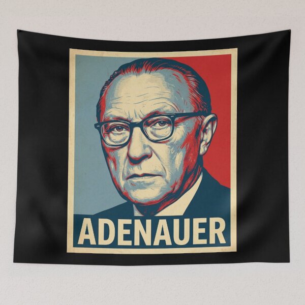 Item preview, Konrad Adenauer Hope Style Retro Poster Art designed and sold by DamianRoy88.