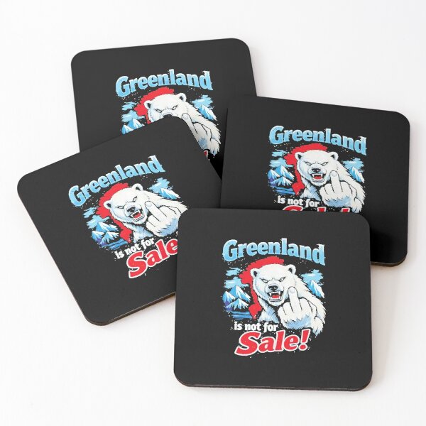 Item preview, Greenland Is Not For Sale White Bear Middle Finger designed and sold by SheriPeroni.