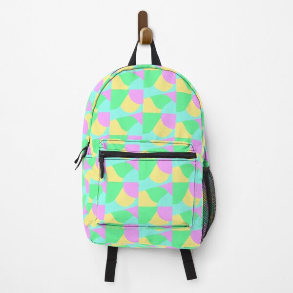Item preview, Neon pastel wave block colour pattern designed and sold by skunkandpumpkin.