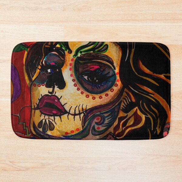 Item preview, Romantic Catrina Skull Day of the Dead Portrait designed and sold by  Ojo de Lilith.