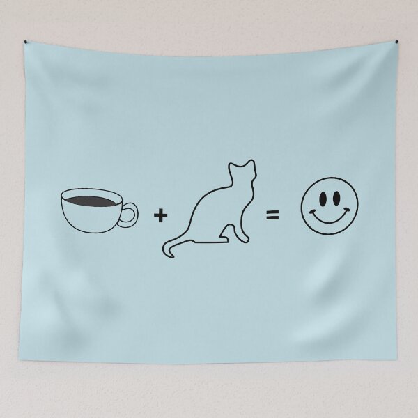Item preview, Coffee + Cat = Happiness Funny Cat designed and sold by Sachie's Studio.