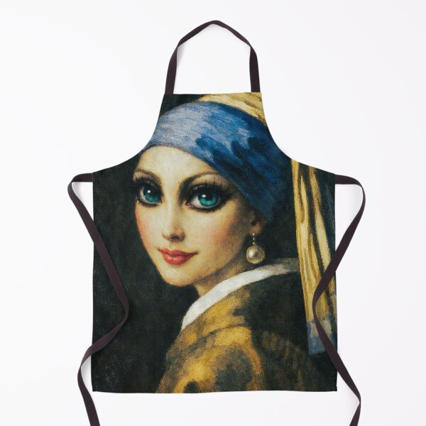 Item preview, Girl with a Pearl Earring Inspired Baroque Art Print designed and sold by SoulArtSara.