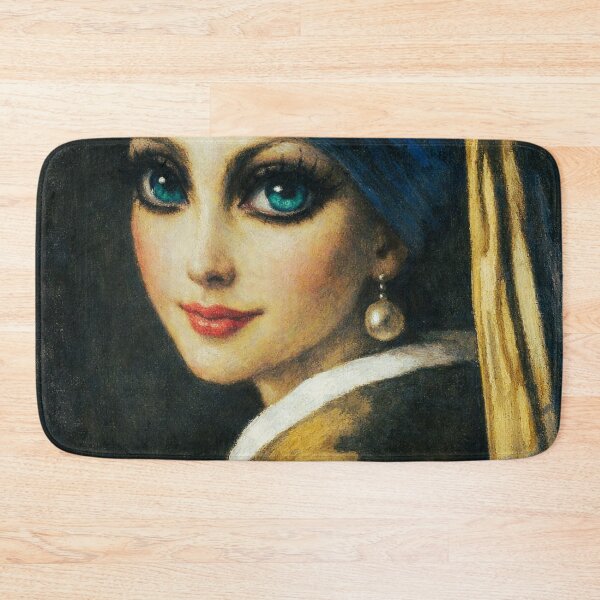 Item preview, Girl with a Pearl Earring Inspired Baroque Art Print designed and sold by SoulArtSara.