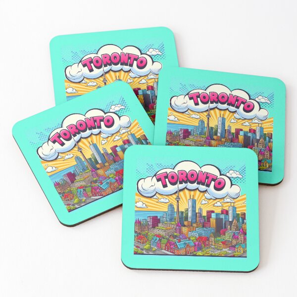 Item preview,  Toronto’s Most Beautiful View – Cute City Skyline Label  designed and sold by PaintMeWorld.