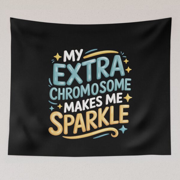 Item preview, Down Syndrome Awareness My Extra Chromosome Makes Me Sparkle designed and sold by tmerchtrends.