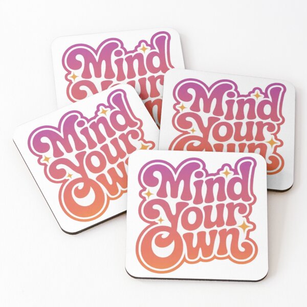 Item preview, Mind Your Own Retro Gradient Typography designed and sold by NewUSShop.