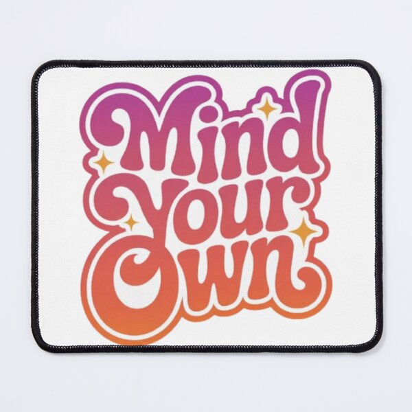 Item preview, Mind Your Own Retro Gradient Typography designed and sold by NewUSShop.