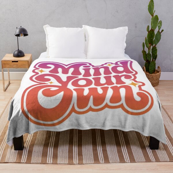 Item preview, Mind Your Own Retro Gradient Typography designed and sold by NewUSShop.
