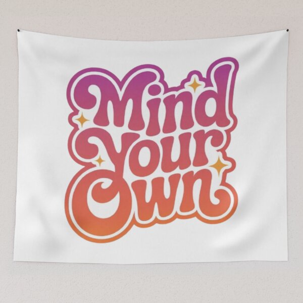 Artikelvorschau, Mind Your Own Retro Gradient Typography entworfen und verkauft von NewUSShop.