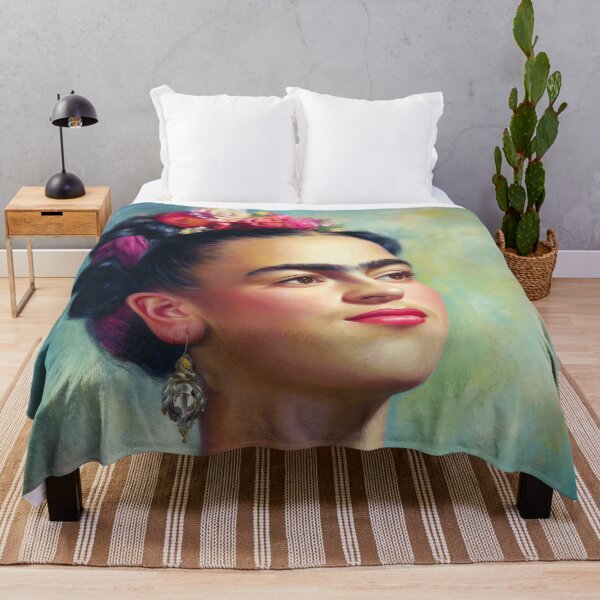 Item preview, Floral Frida Kahlo Portrait designed and sold by Carinaprint.