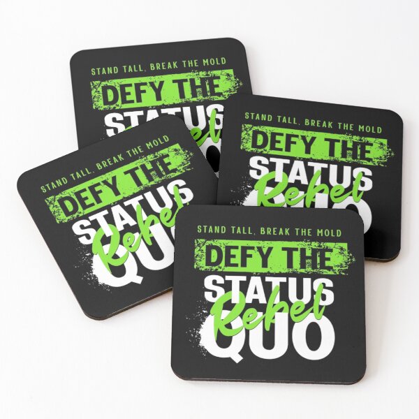 Item preview, Defy The Status Quo - Rebel Motivational Quote designed and sold by GenZFashion000.