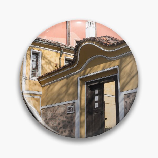 Item preview, Steep Cobblestoned Street with Charming Historical Houses in Plovdiv designed and sold by Georgia Mizuleva.