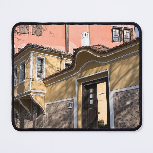 Item preview, Steep Cobblestoned Street with Charming Historical Houses in Plovdiv designed and sold by Georgia Mizuleva.