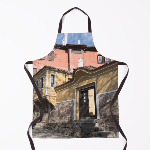Item preview, Steep Cobblestoned Street with Charming Historical Houses in Plovdiv designed and sold by Georgia Mizuleva.