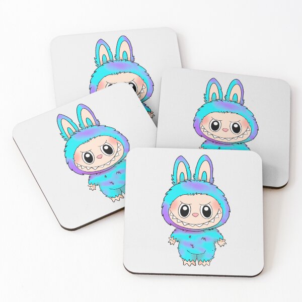 Item preview, Labubu monster teal purple designed and sold by RavenAMarie .