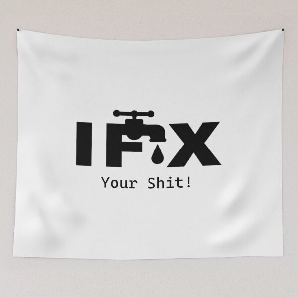 Item preview, Funny Plumber I Fix Your Sh T Design Light Bg designed and sold by ProfesStore.