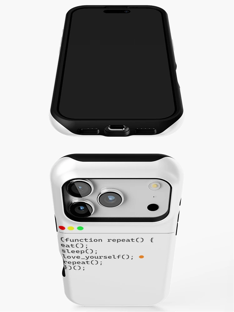 Thumbnail 3 of 4, iPhone Case, Programmer Code Logic Minimalist Developer Design designed and sold by ProfesStore.