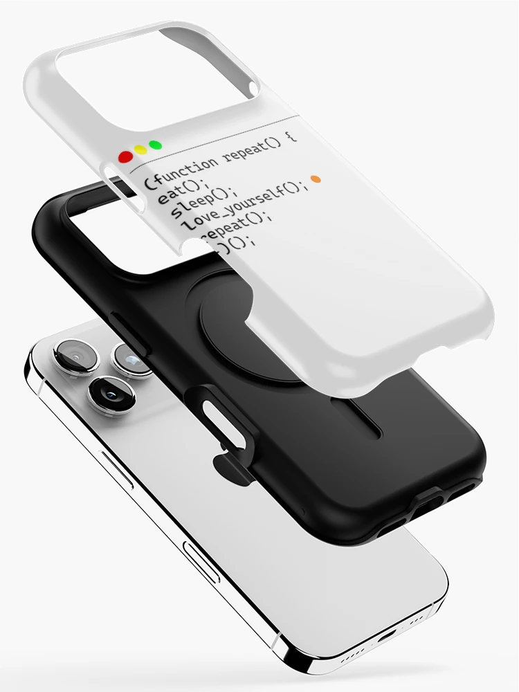 Thumbnail 2 of 4, iPhone Case, Programmer Code Logic Minimalist Developer Design designed and sold by ProfesStore.