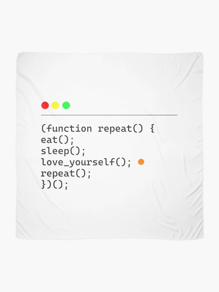 Thumbnail 2 of 3, Scarf, Programmer Code Logic Minimalist Developer Design designed and sold by ProfesStore.