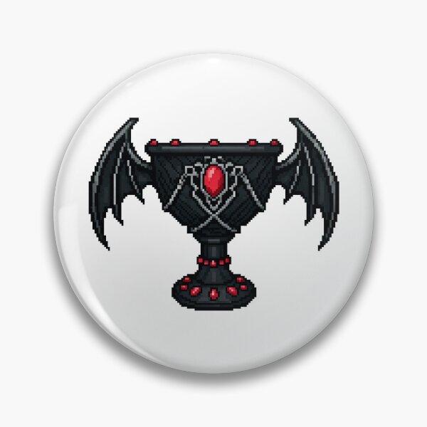 Item preview, Dark fantasy pixel art chalice designed and sold by Aerianwind.