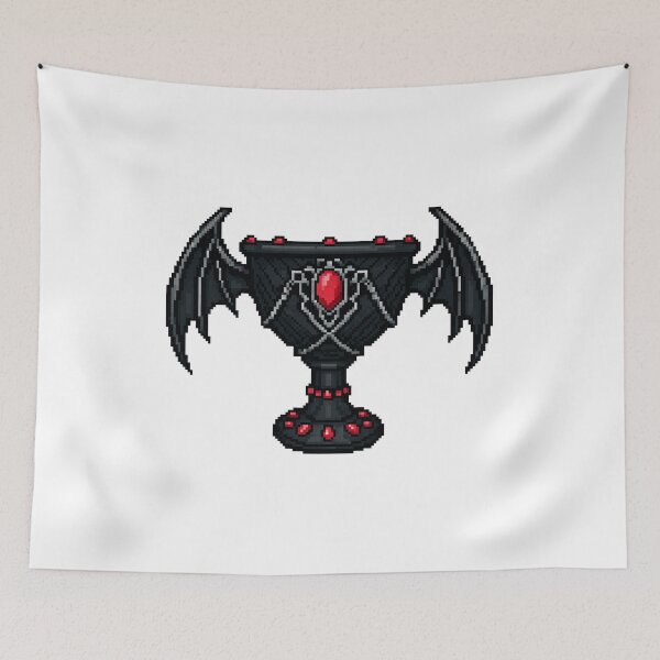 Item preview, Dark fantasy pixel art chalice designed and sold by Aerianwind.
