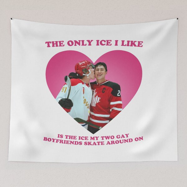 Item preview, The Only Ice I Like Is My Two Gay Hockey Boyfriends designed and sold by Raydinmob.