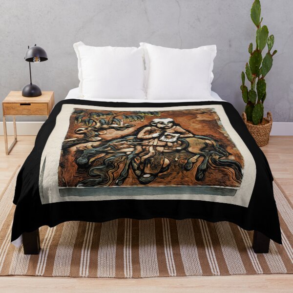 Item preview, Monk on water buffalo by the stream / Swiss Artwork Photography designed and sold by Raphael Wolf.