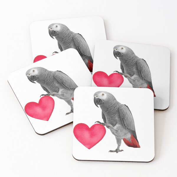 Item preview, love african grey parrots designed and sold by whatthefoxsays.