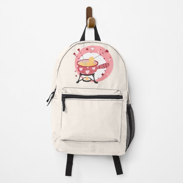 Item preview, Swiss Cheese Fondue Love - pink retro bubble badge designed and sold by Home Cyn Home.