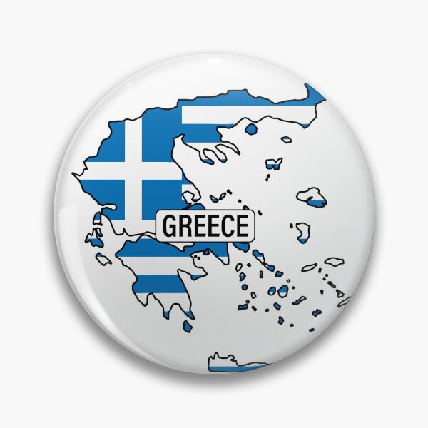 Item preview, GREECE Flag Map designed and sold by LOVE, AMY.