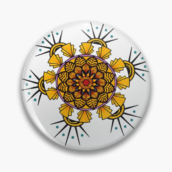Item preview, art deco spike mandala designed and sold by Goozeling.