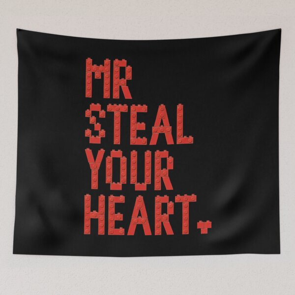 Item preview, Mr. Steal Your Heart – Funny Block Brick Valentine’s Day Gift for Kids & Adults designed and sold by LashondaGreen89.