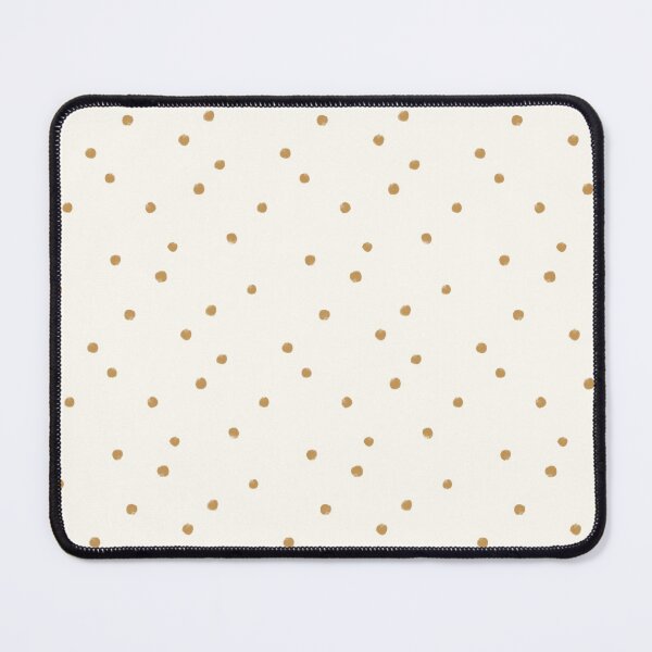 Item preview, Simple warm golden tan polka dots all over on ivory white background designed and sold by PrettywithColor.