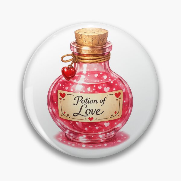 Item preview, Potion of Love – Valentine Fantasy Potion Sticker | Alche-Arts designed and sold by AlcheArtsStudio.