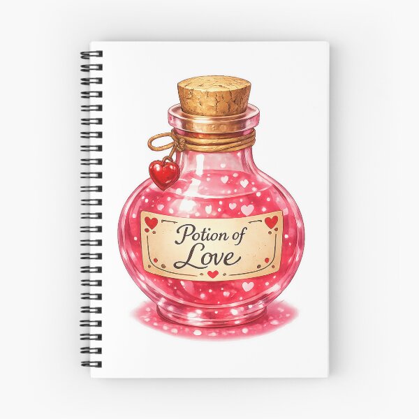 Item preview, Potion of Love – Valentine Fantasy Potion Sticker | Alche-Arts designed and sold by AlcheArtsStudio.